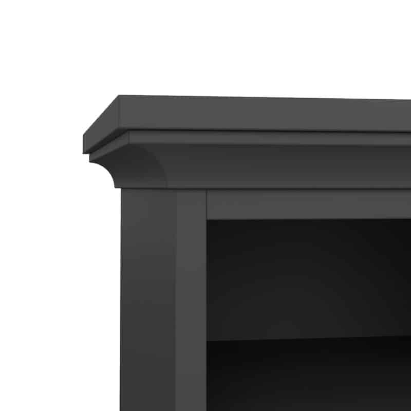 Furniture To Go Paris Bedside 2 Drawers Matt Grey The Home and Office Stores