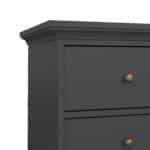 Furniture To Go Paris Chest Of 4 Drawers Matt Grey The Home and Office Stores