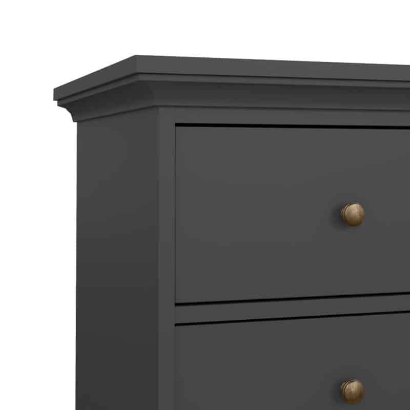 Furniture To Go Paris Chest Of 4 Drawers Matt Grey The Home and Office Stores