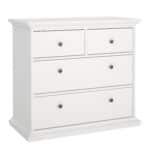 furniture to go paris chest of 4 drawers white