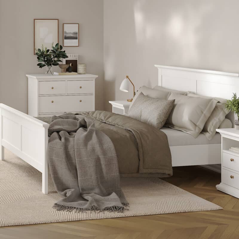 Furniture To Go Paris Chest Of 4 Drawers White The Home and Office Stores