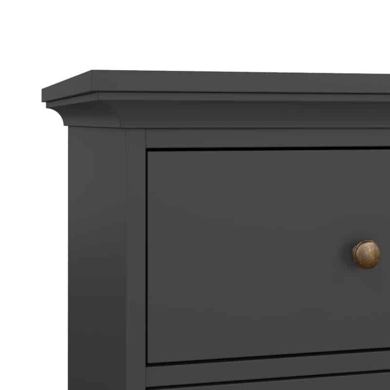 Furniture To Go Paris Chest Of 6 Drawers Matt Grey The Home and Office Stores