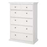 Furniture To Go Paris Chest Of 6 Drawers White The Home and Office Stores