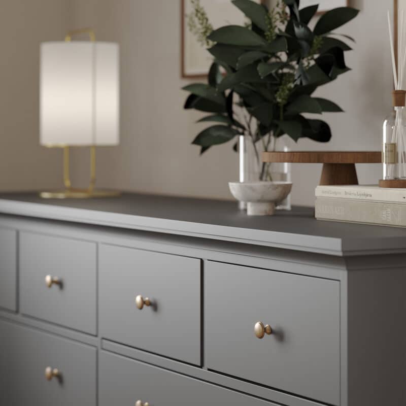 Furniture To Go Paris Chest Of 8 Drawers Matt Grey The Home and Office Stores
