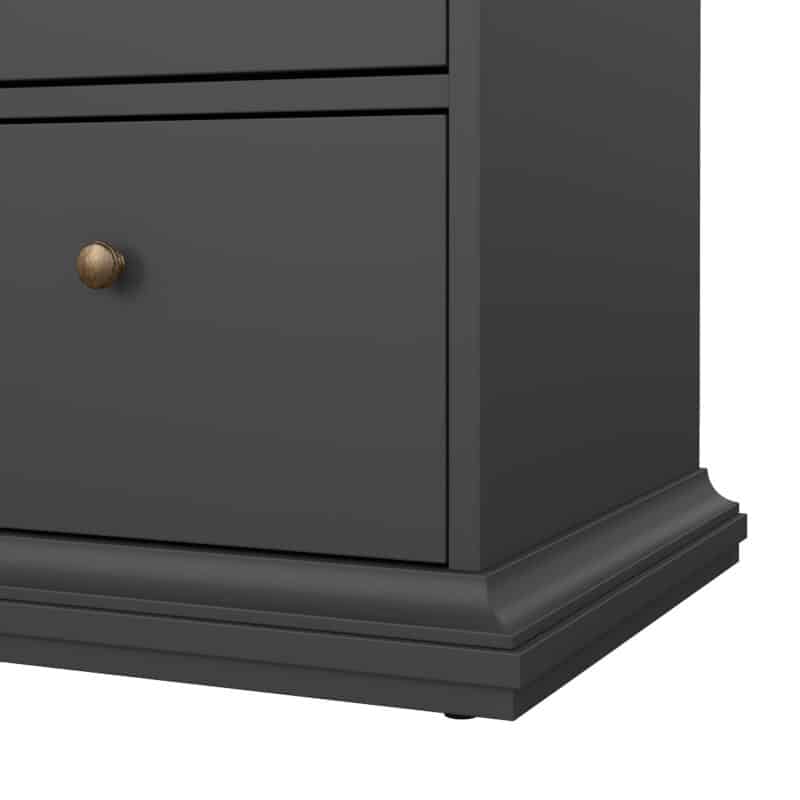 Furniture To Go Paris Chest Of 8 Drawers Matt Grey The Home and Office Stores