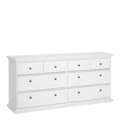 furniture to go paris chest of 8 drawers white