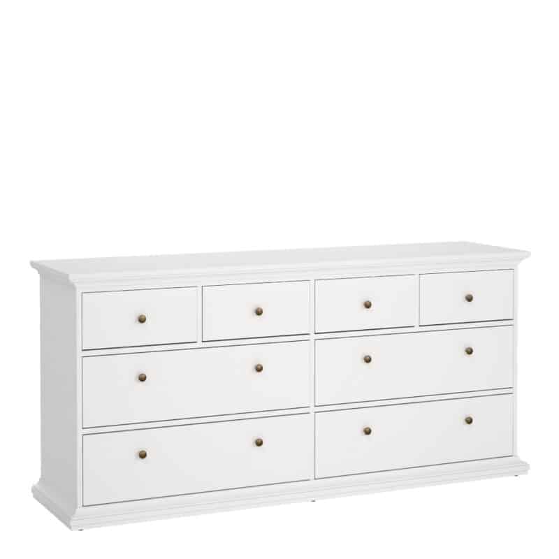 furniture to go paris chest of 8 drawers white