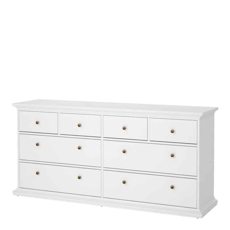 Furniture To Go Paris Chest Of 8 Drawers White The Home and Office Stores