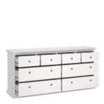 Furniture To Go Paris Chest Of 8 Drawers White The Home and Office Stores