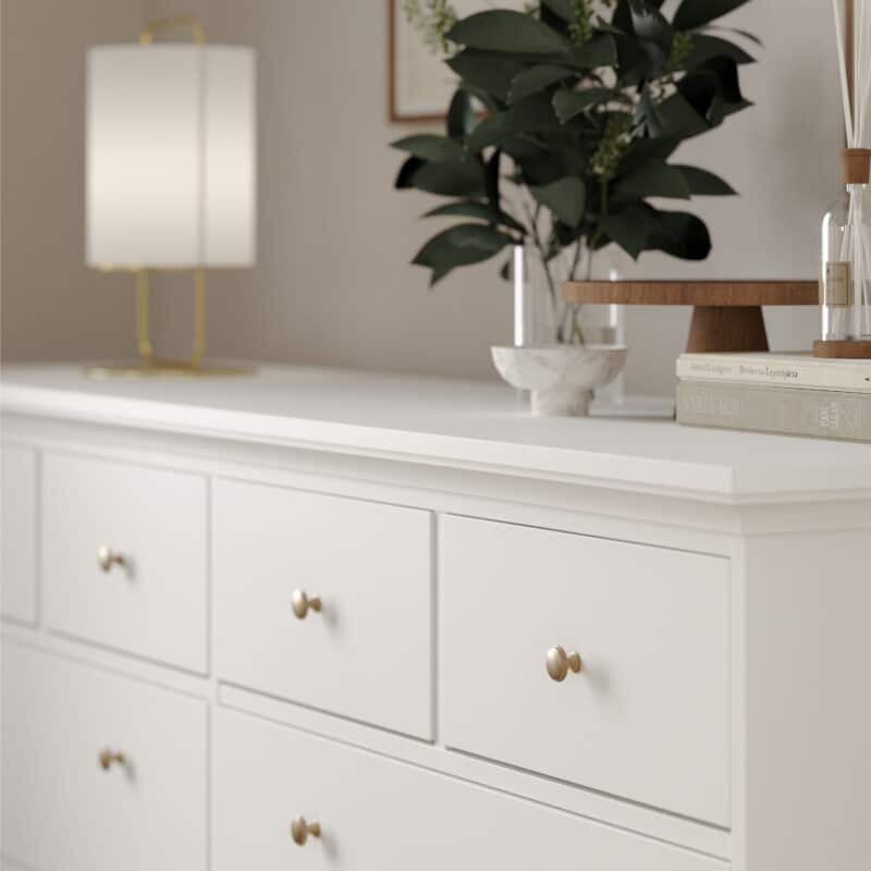 Furniture To Go Paris Chest Of 8 Drawers White The Home and Office Stores
