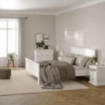 Furniture To Go Paris Double Bed White The Home and Office Stores