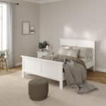 Furniture To Go Paris Double Bed White The Home and Office Stores