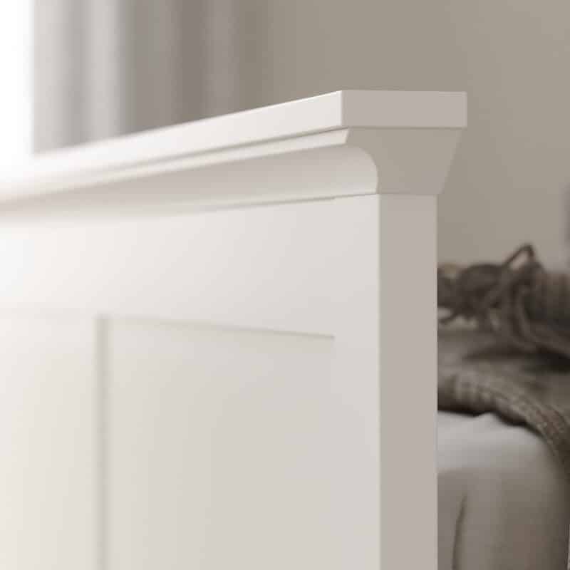Furniture To Go Paris Double Bed White The Home and Office Stores