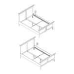 Furniture To Go Paris Double Bed White The Home and Office Stores