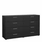 Furniture To Go Pepe wide chest of 8 drawers black