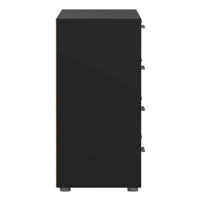 Furniture To Go Pepe Wide Chest Of 8 Drawers Black The Home and Office Stores