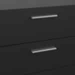 Furniture To Go Pepe Wide Chest Of 8 Drawers Black The Home and Office Stores