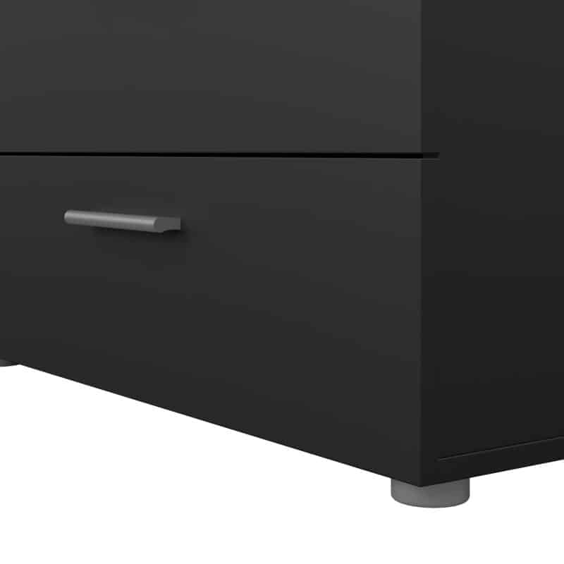 Furniture To Go Pepe Wide Chest Of 8 Drawers Black The Home and Office Stores