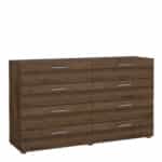 Furniture To Go Pepe wide chest of 8 drawers walnut