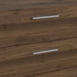 Furniture To Go Pepe Wide Chest Of 8 Drawers Walnut The Home and Office Stores