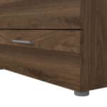 Furniture To Go Pepe Wide Chest Of 8 Drawers Walnut The Home and Office Stores