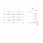 Furniture To Go Pepe Wide Chest Of 8 Drawers Walnut The Home and Office Stores