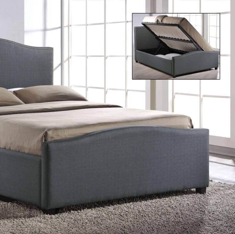 Time Living Brunswick Lift Up Storage Bed Grey The Home and Office Stores
