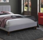 Time Living Albany Light Grey Fabric Bed The Home and Office Stores 5