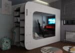 Trasman Podbed Solo 4 High Sleeper Gaming Bed The Home and Office Stores