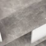 Furniture To Go Maze Open Bookcase 4 Shelves Concrete White The Home and Office Stores