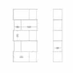 Furniture To Go Maze Open Bookcase 4 Shelves Concrete White The Home and Office Stores