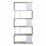Furniture To Go Maze Open Bookcase 4 Shelves Oak White The Home and Office Stores