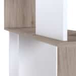 Furniture To Go Maze Open Bookcase 4 Shelves Oak White The Home and Office Stores