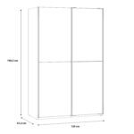 Furniture To Go Babetta Sliding Mirrored Wardrobe Matt White The Home and Office Stores