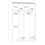 Furniture To Go Babetta Sliding Mirrored Wardrobe Matt White The Home and Office Stores