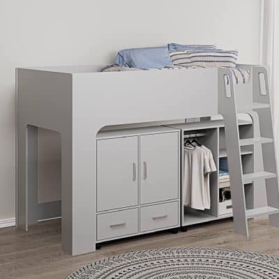 Flintshire Furniture Eden grey mid sleeper bed