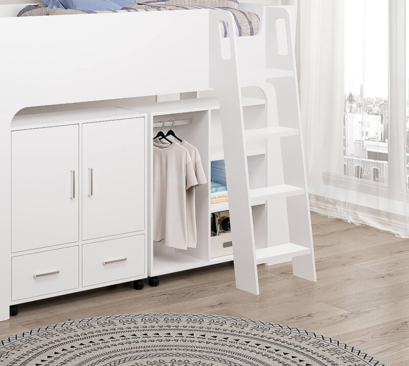 Flintshire Furniture Eden White Mid Sleeper Bed The Home and Office Stores