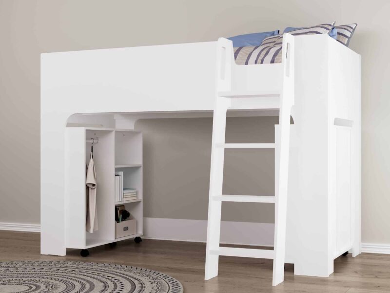Flintshire Furniture Eden White Mid Sleeper Bed The Home and Office Stores