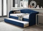 Flintshire Furniture Fabric day bed blue