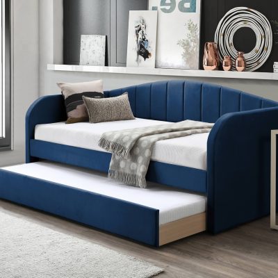 Flintshire Furniture Fabric day bed blue