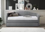 Flintshire Furniture Fabric Day Bed Grey The Home and Office Stores 4