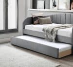 Flintshire Furniture Fabric Day Bed Grey The Home and Office Stores 5