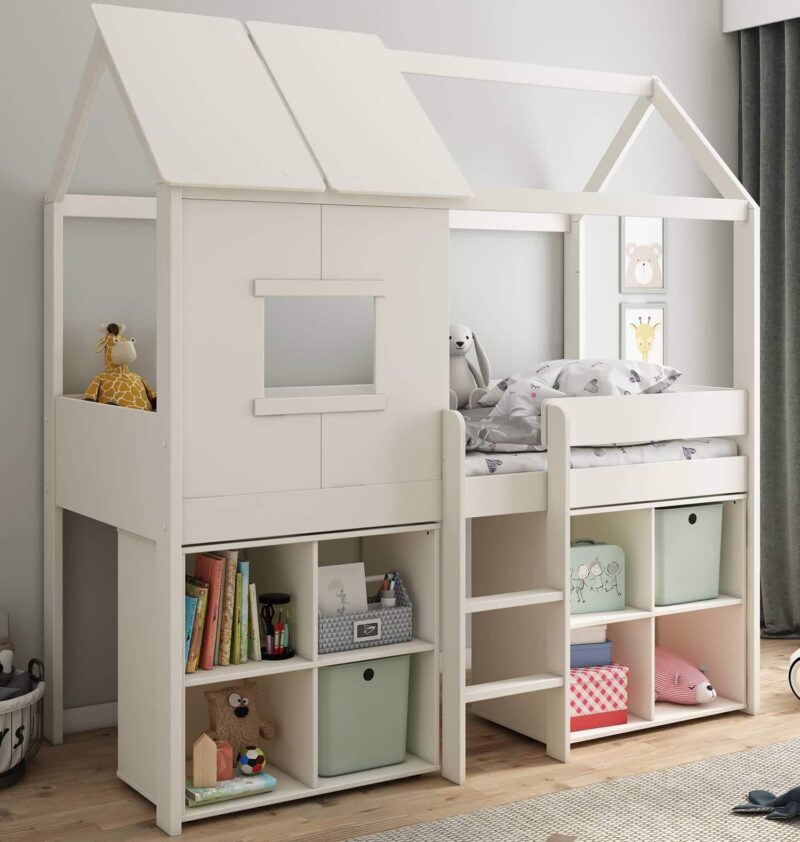 Kids Avenue Ordi Midi Playhouse Bed with 2 Cubes The Home and Office Stores