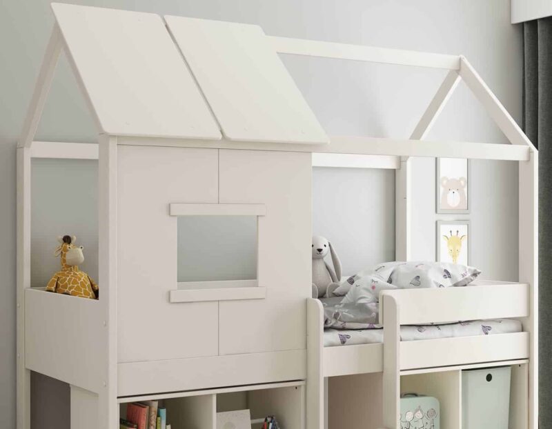 Kids Avenue Ordi Midi Playhouse Bed with 2 Cubes The Home and Office Stores