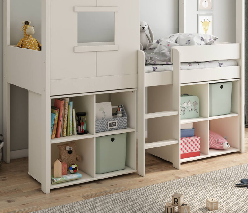 Kids Avenue Ordi Midi Playhouse Bed with 2 Cubes The Home and Office Stores