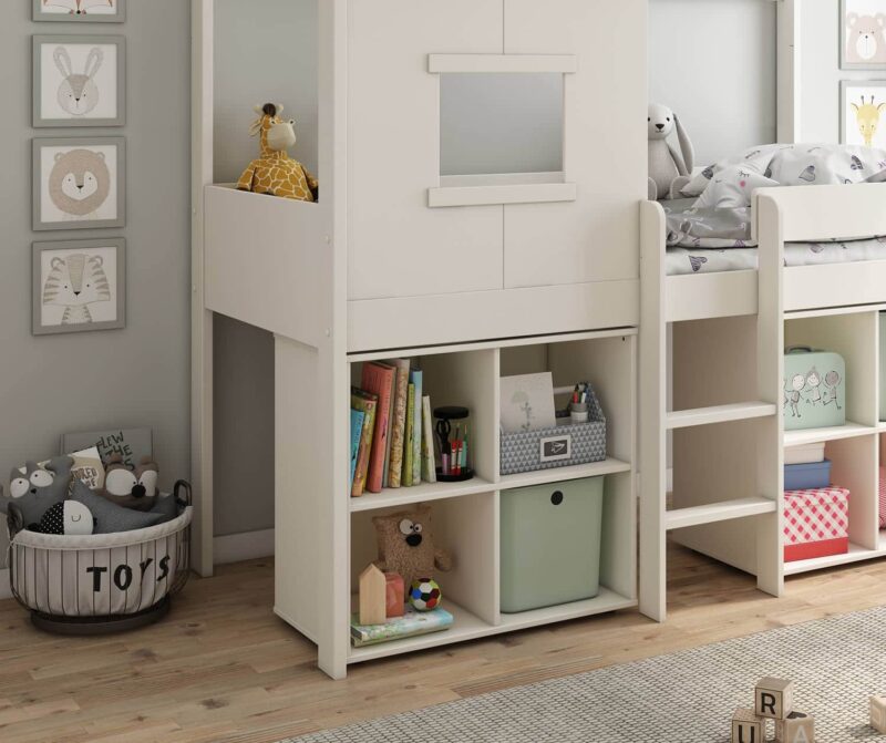 Kids Avenue Ordi Midi Playhouse Bed with 2 Cubes The Home and Office Stores