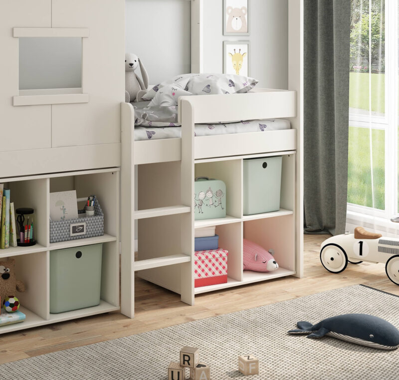 Kids Avenue Ordi Midi Playhouse Bed with 2 Cubes The Home and Office Stores