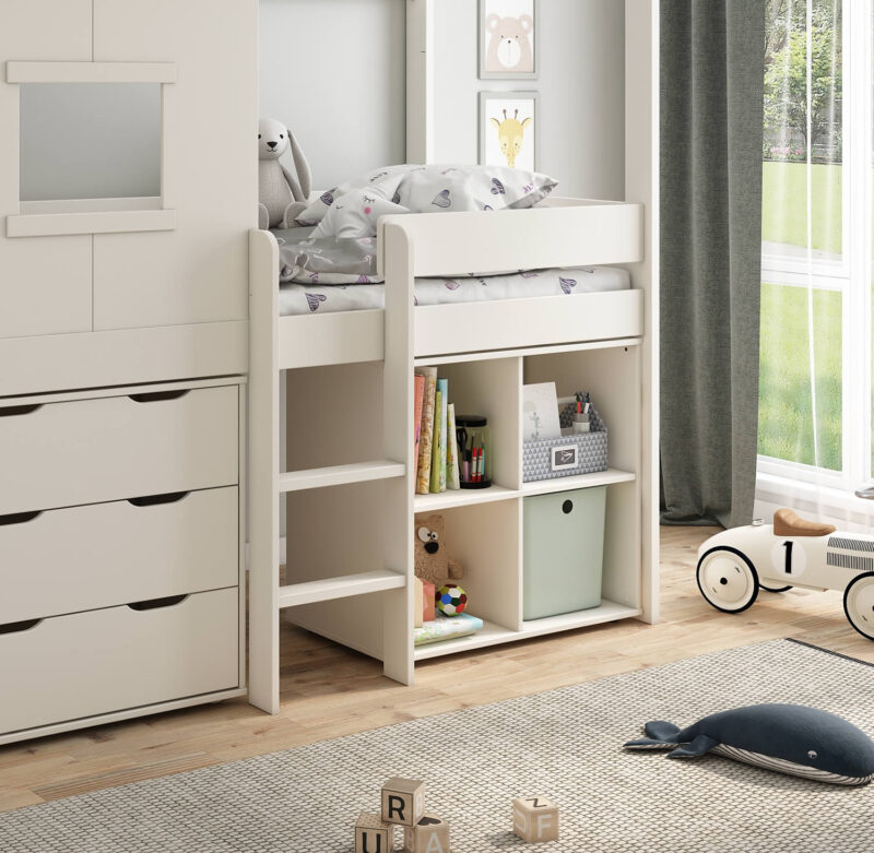 Kids Avenue Ordi Midi Playhouse Bed with Chest and Cube The Home and Office Stores