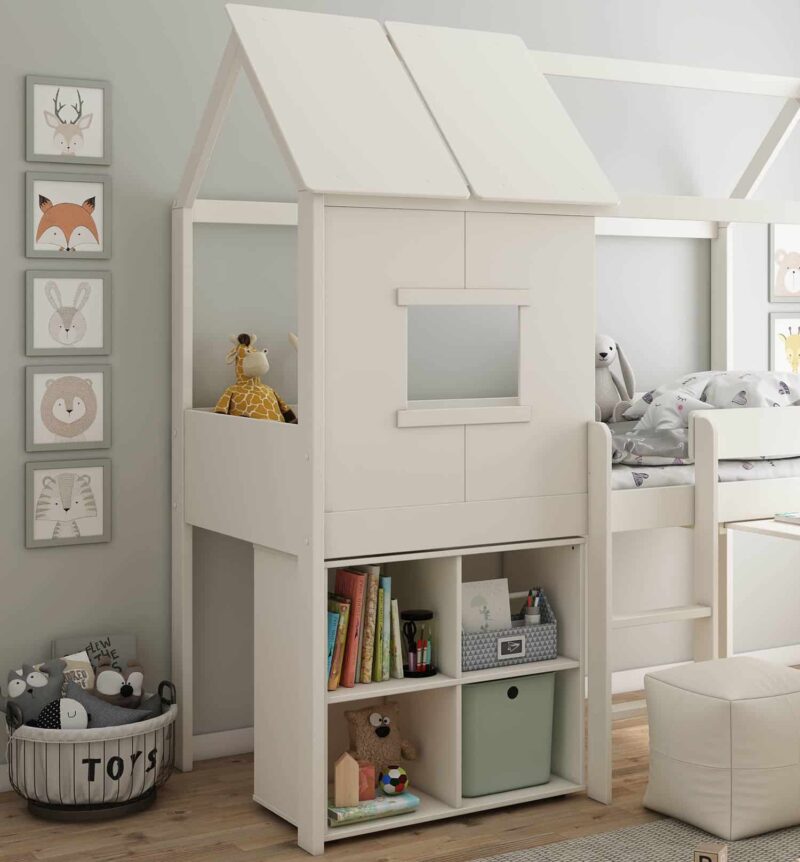 Kids Avenue Ordi Midi Playhouse Bed with Desk and Cube The Home and Office Stores