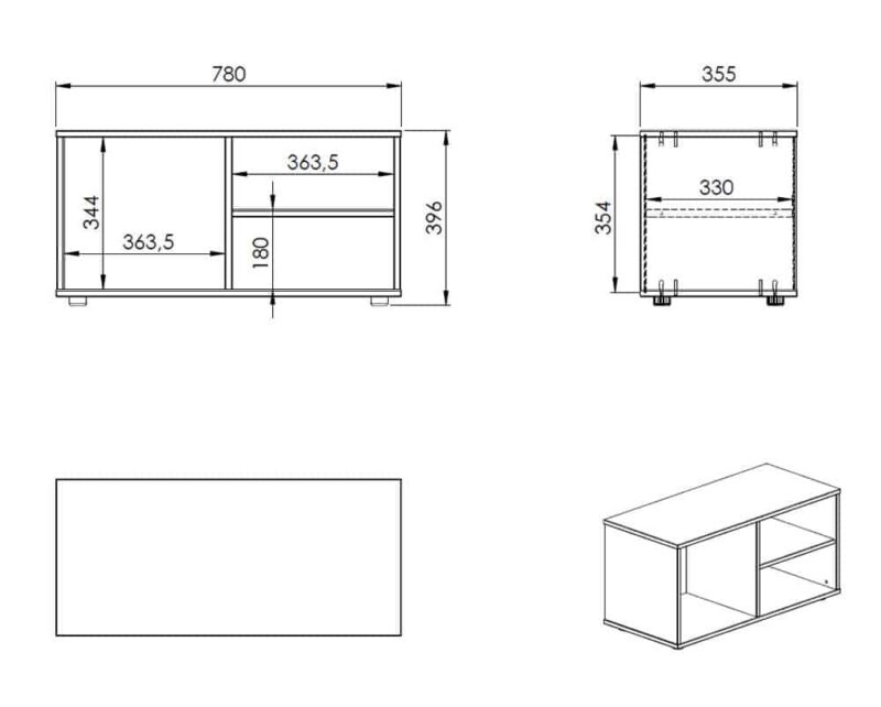 Kids Avenue Ordi Mini Playhouse Bed with Storage The Home and Office Stores